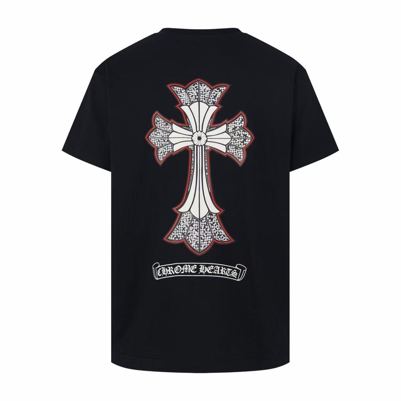 26 New Double-Layer T-Shirt with Water Drop Cross Design