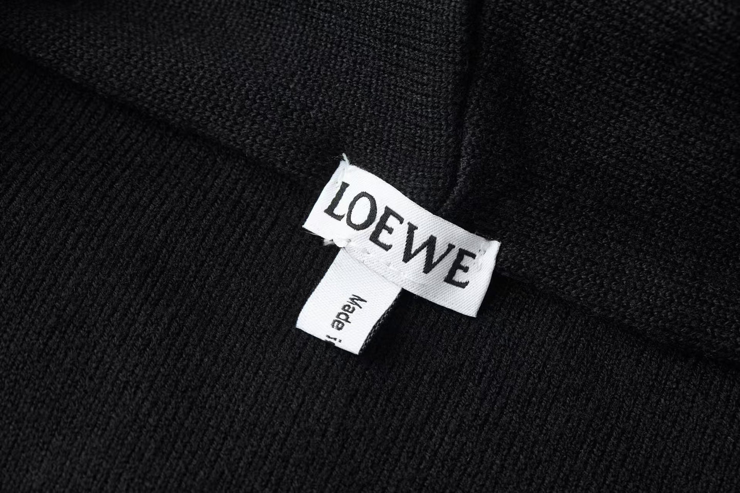 26 New Leather Label Pocket Knit Zipper Hoodie