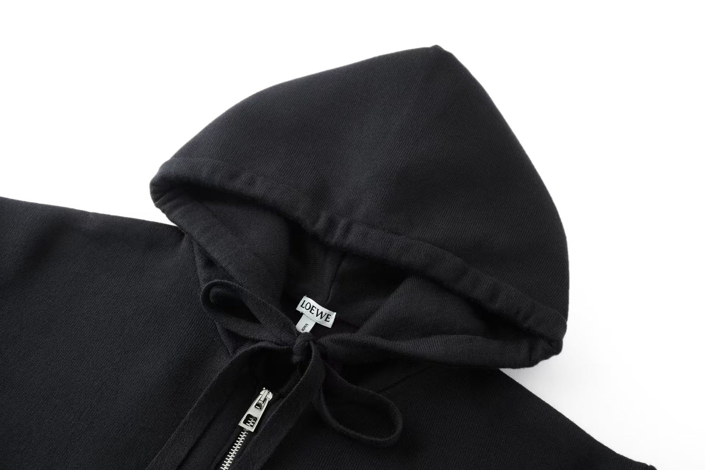 26 New Leather Label Pocket Knit Zipper Hoodie