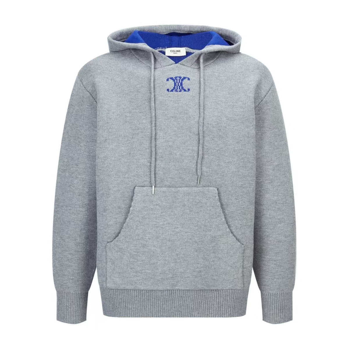 26 New Jacquard Logo Knit Hoodie