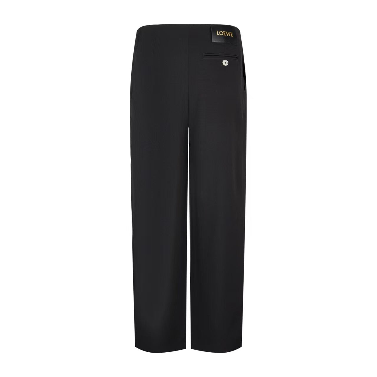 26 New style leather-label elastic waist pants