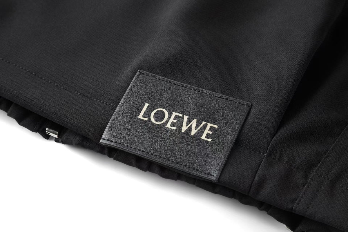 26 New Leather Label Elastic Waist Work Jacket