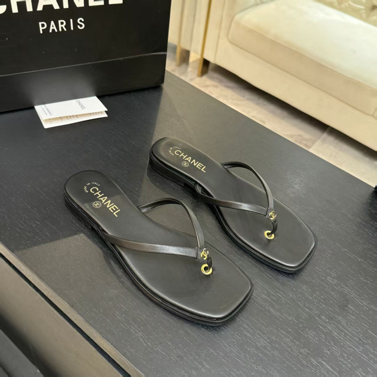26 New Square Toe Flip-Flops