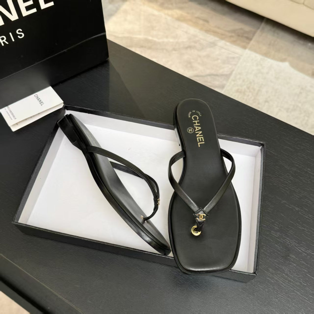 26 New Square Toe Flip-Flops