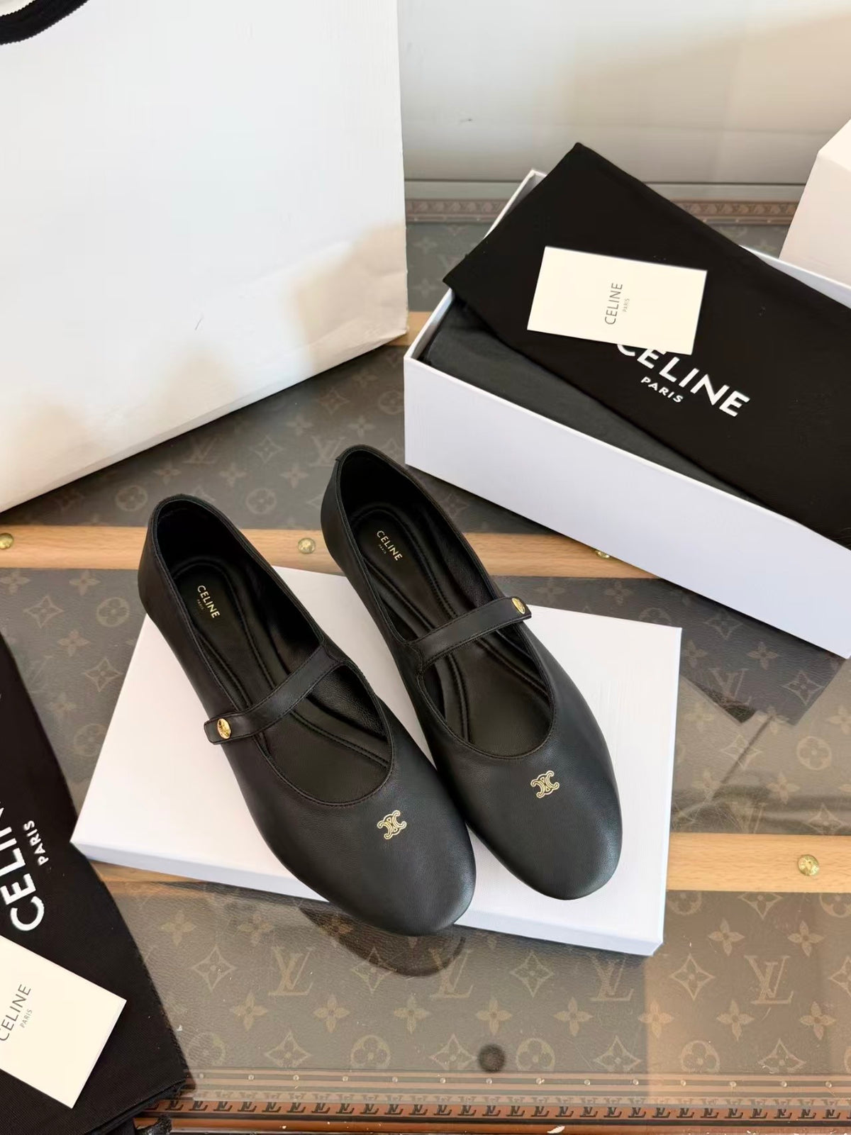 26 New Style Flat Ballet Flats with Ankle Strap