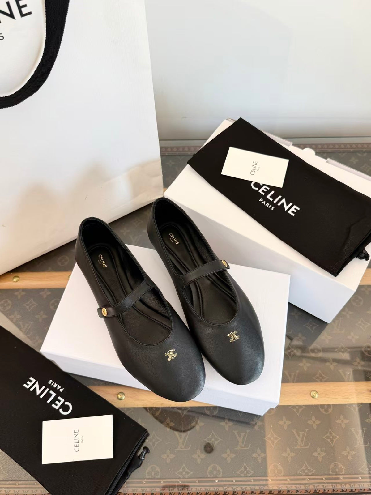26 New Style Flat Ballet Flats with Ankle Strap