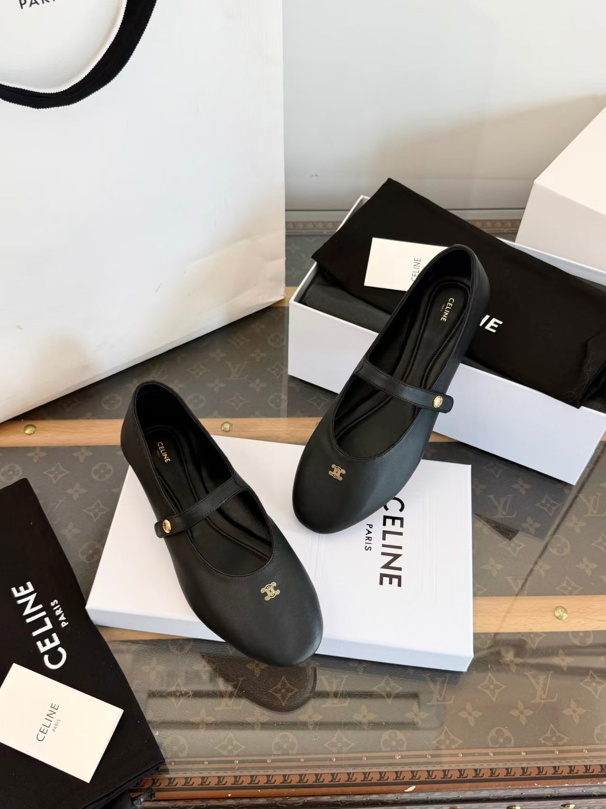 26 New Style Flat Ballet Flats with Ankle Strap