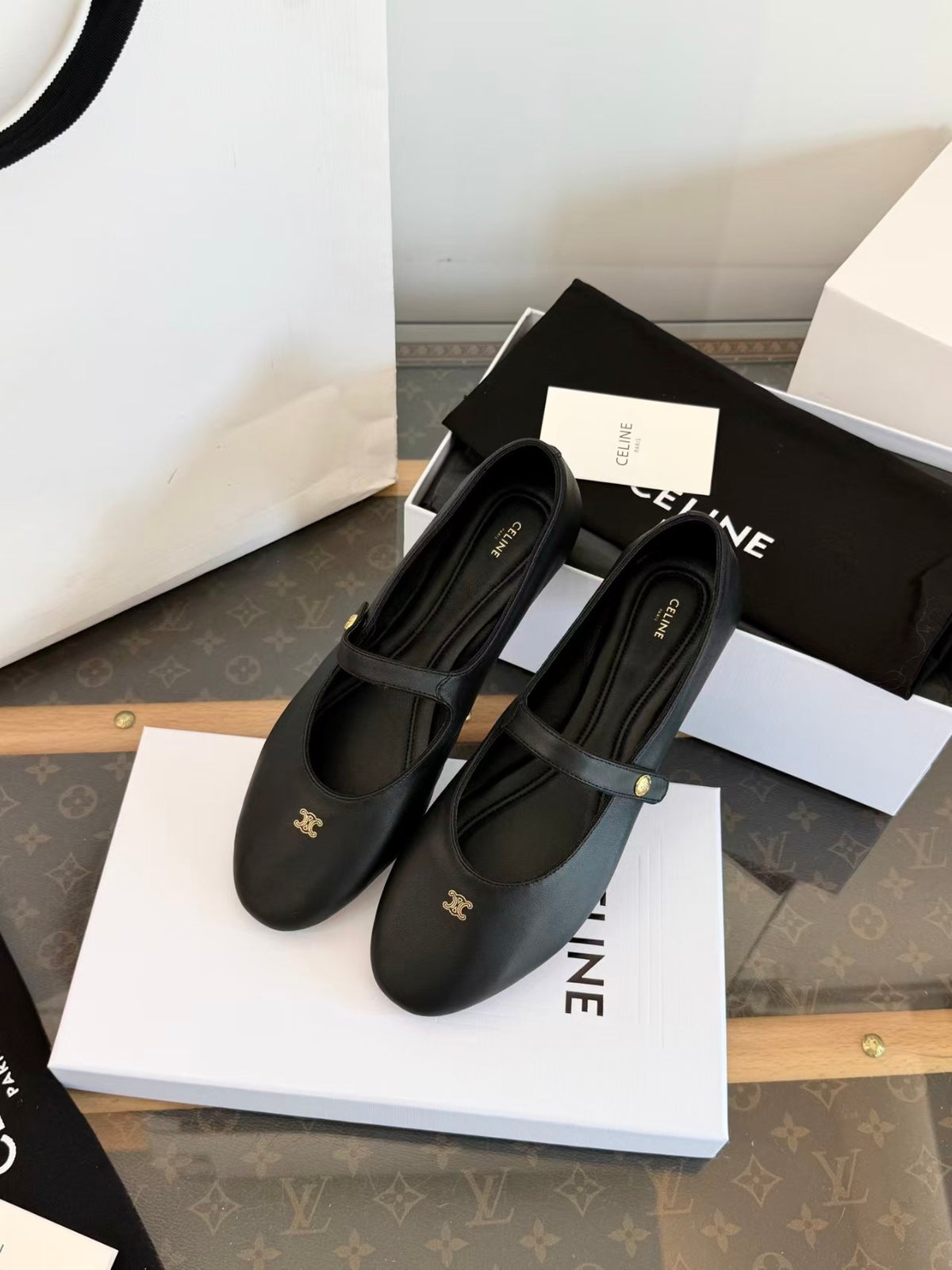 26 New Style Flat Ballet Flats with Ankle Strap