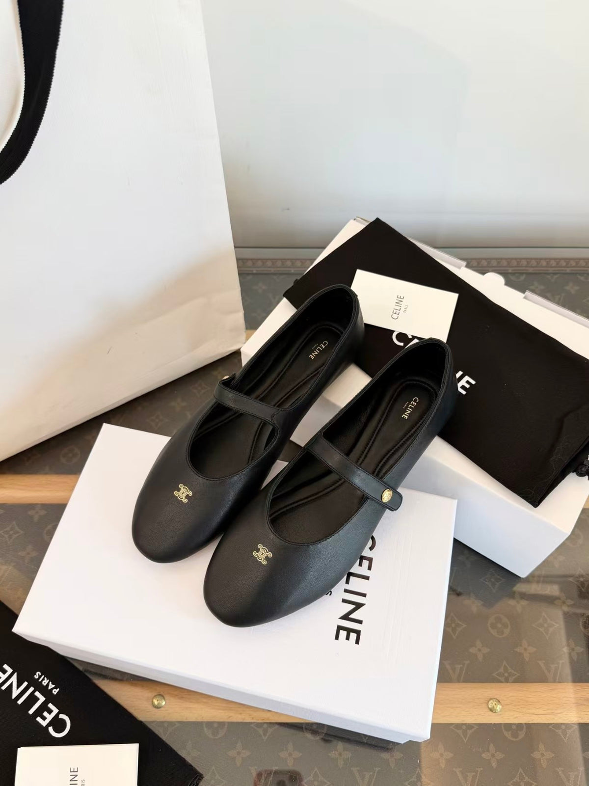 26 New Style Flat Ballet Flats with Ankle Strap