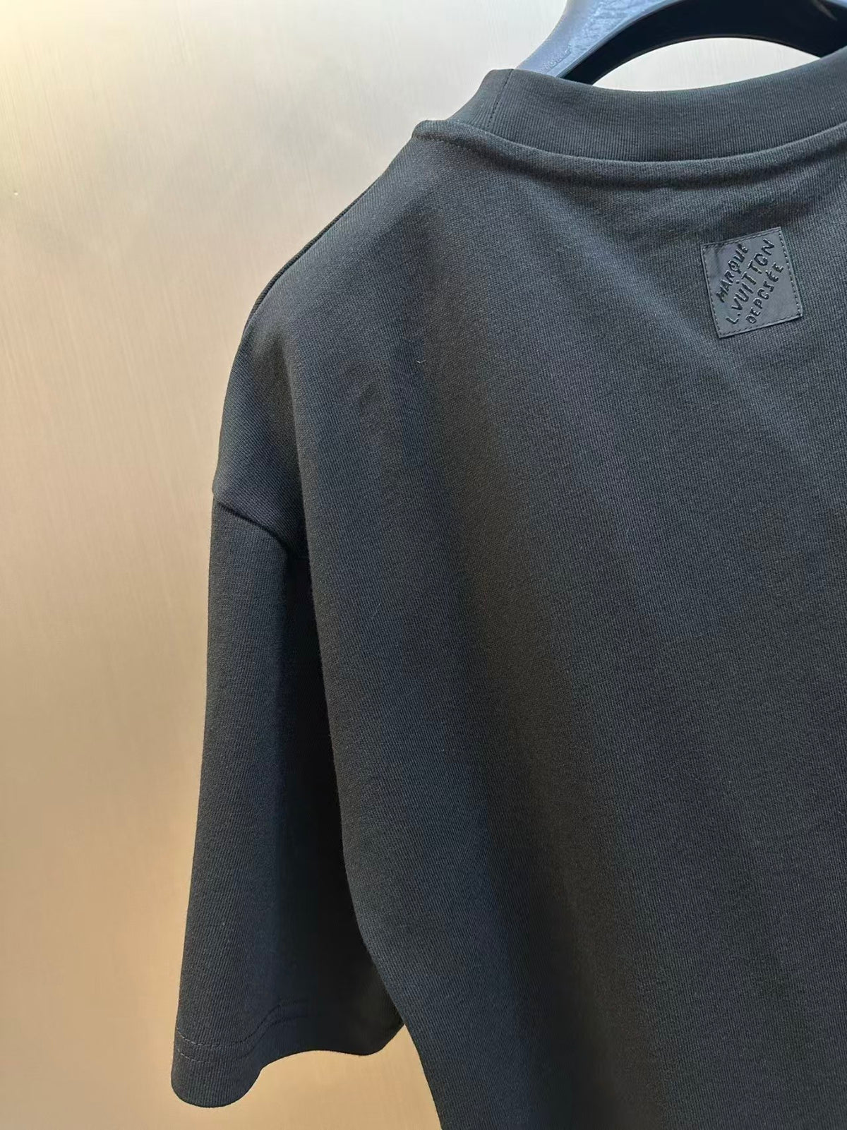 26FW New Steel Ball Embossed Crew Neck Short-Sleeve Tee