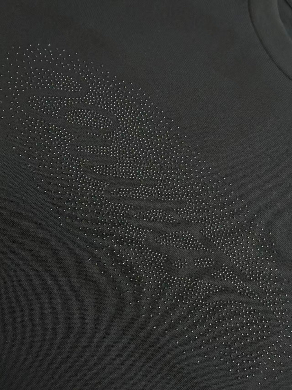 26FW New Steel Ball Embossed Crew Neck Short-Sleeve Tee