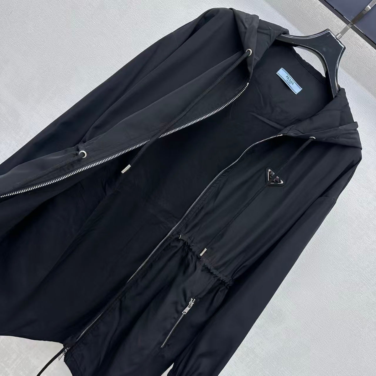 26FW New Hooded Windbreaker with Cinched Waist