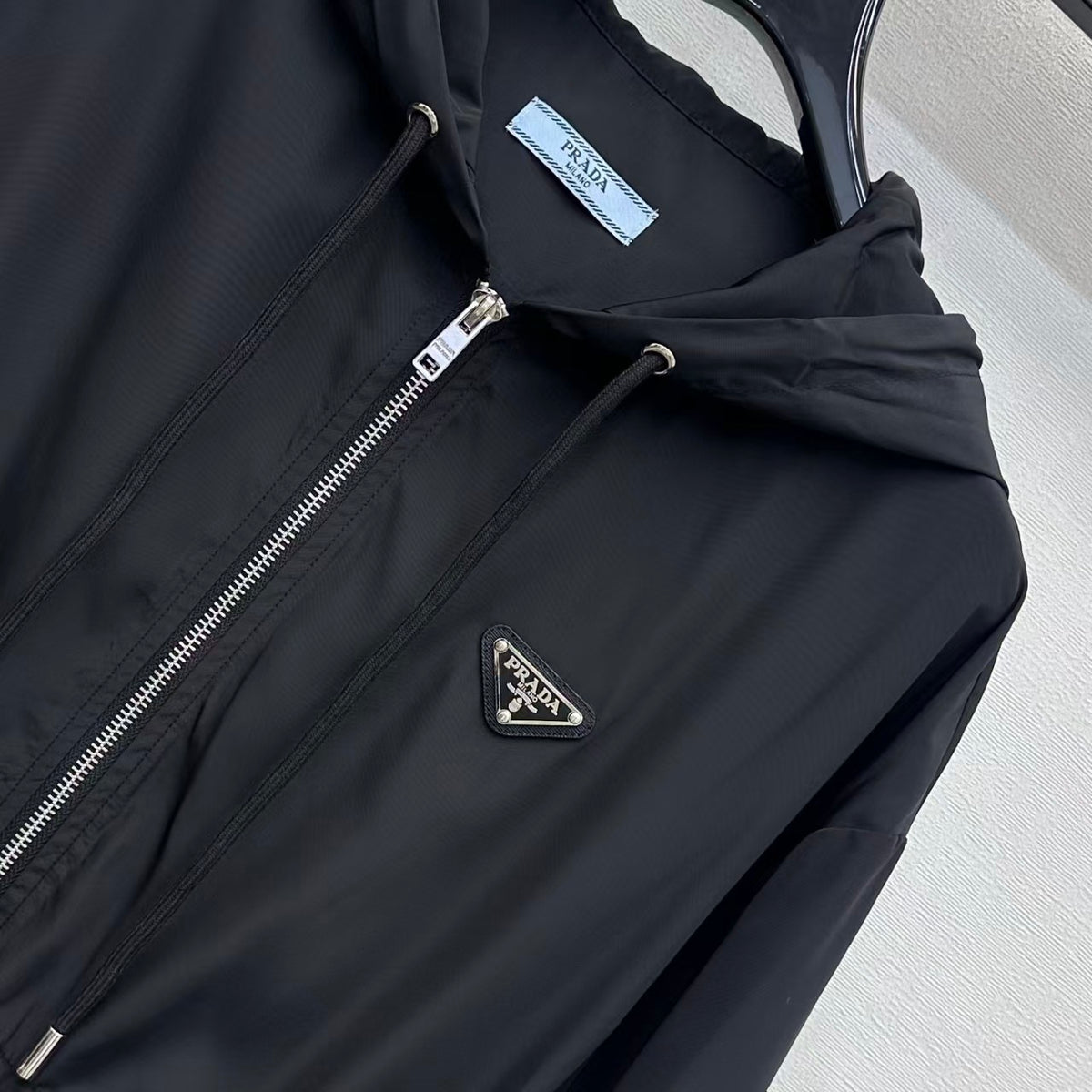 26FW New Hooded Windbreaker with Cinched Waist