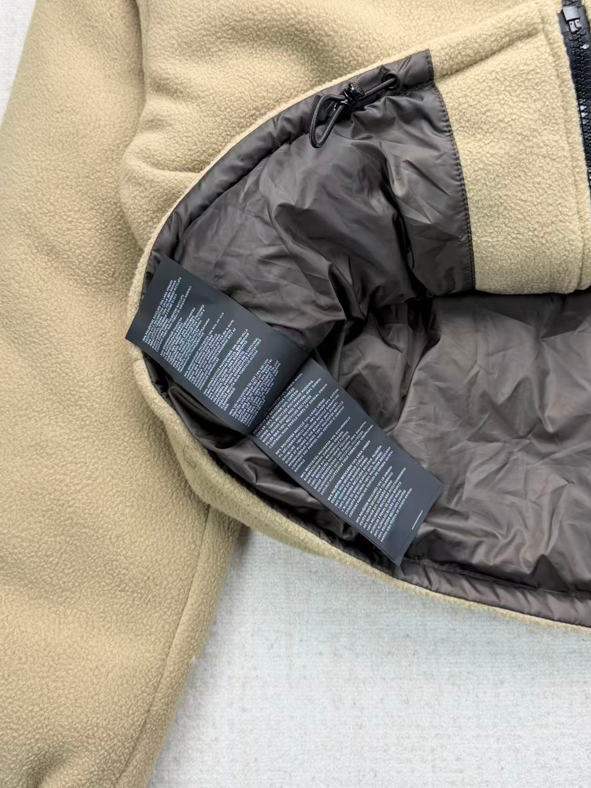 26FW New Khaki Cropped Fleece Jacket
