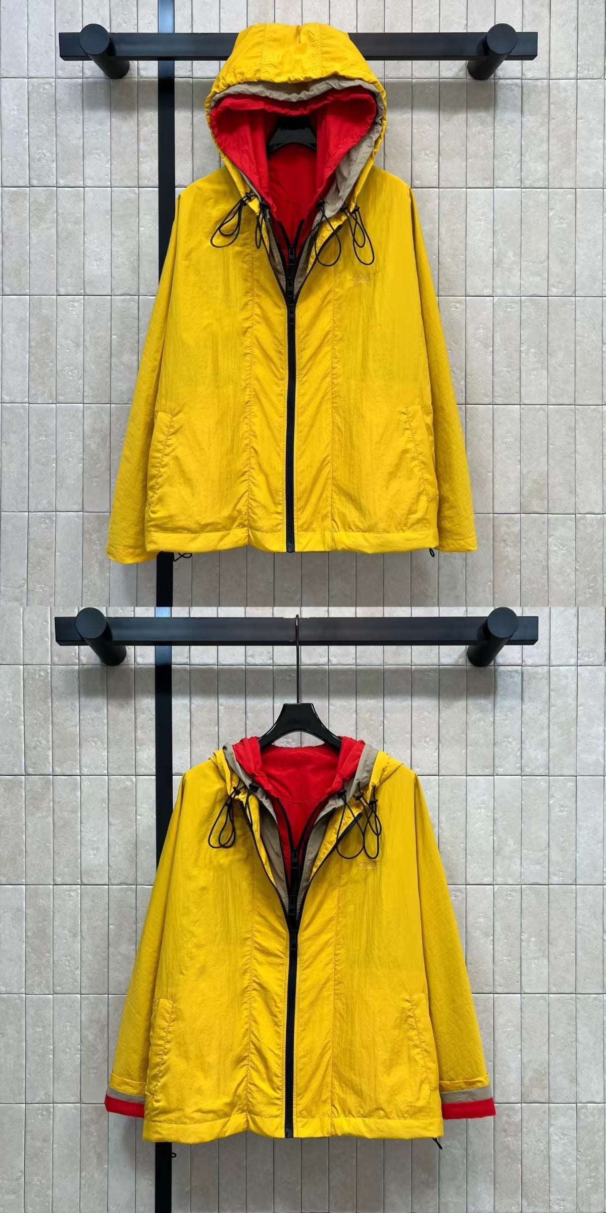 26FW New Color-Block Hooded Jacket