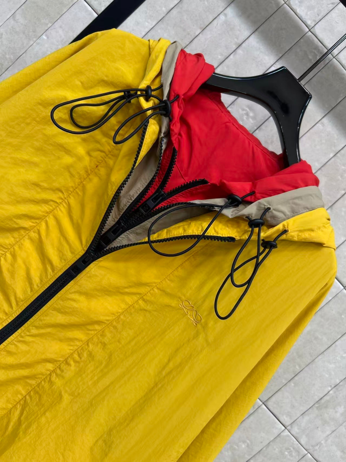 26FW New Color-Block Hooded Jacket