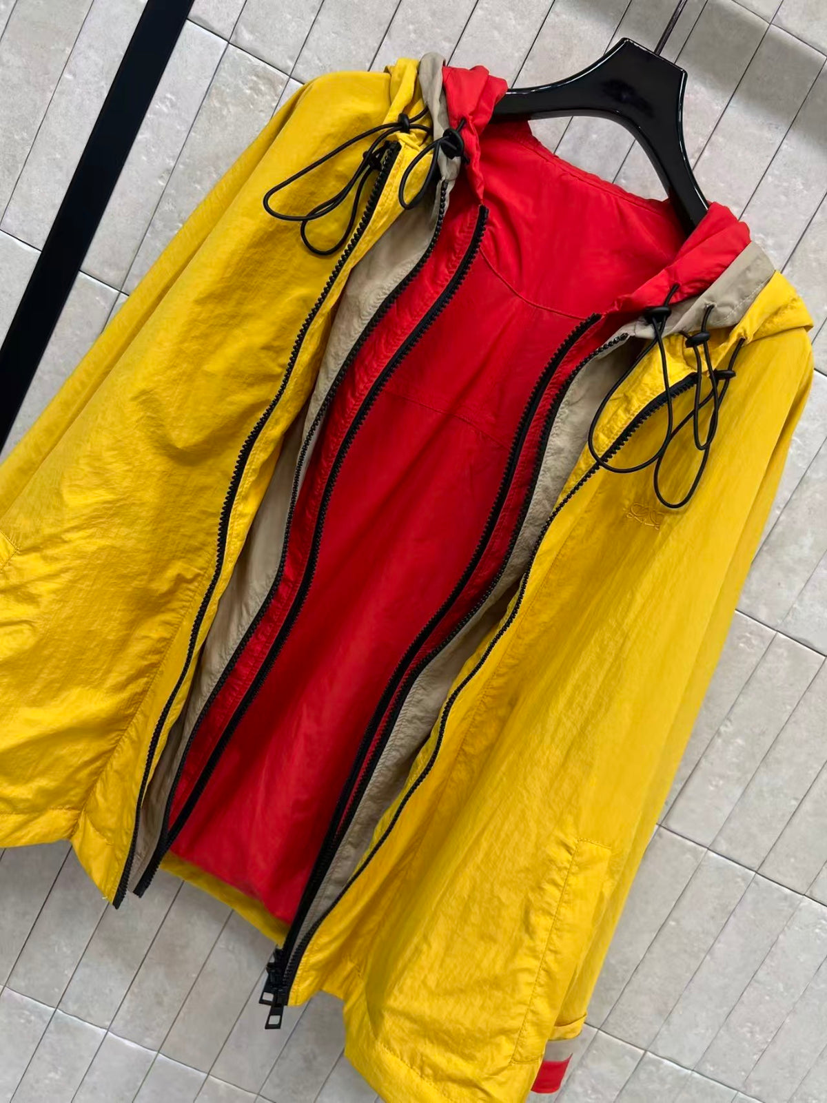 26FW New Color-Block Hooded Jacket