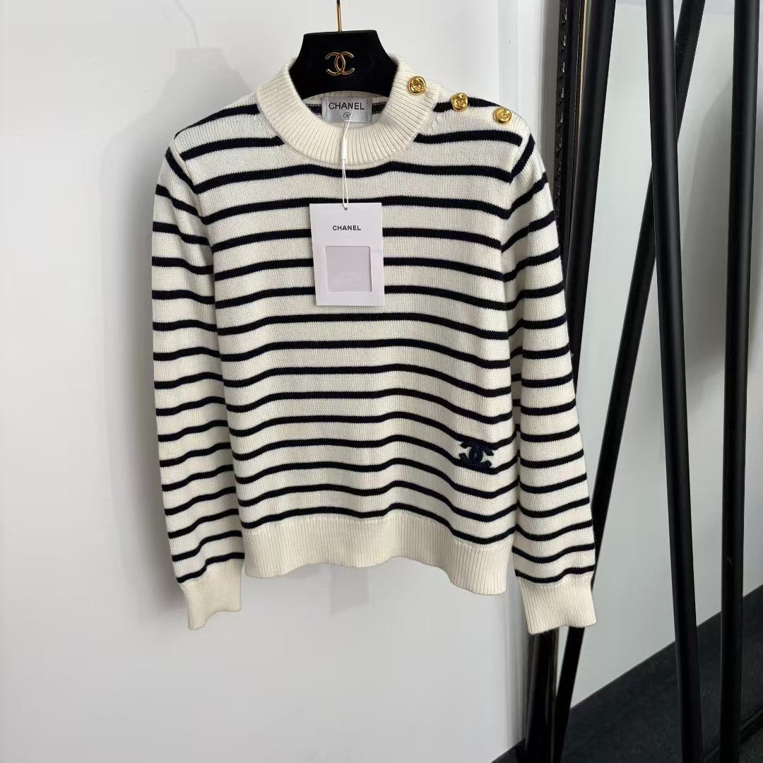 26FW New Striped Wool Knit Sweater