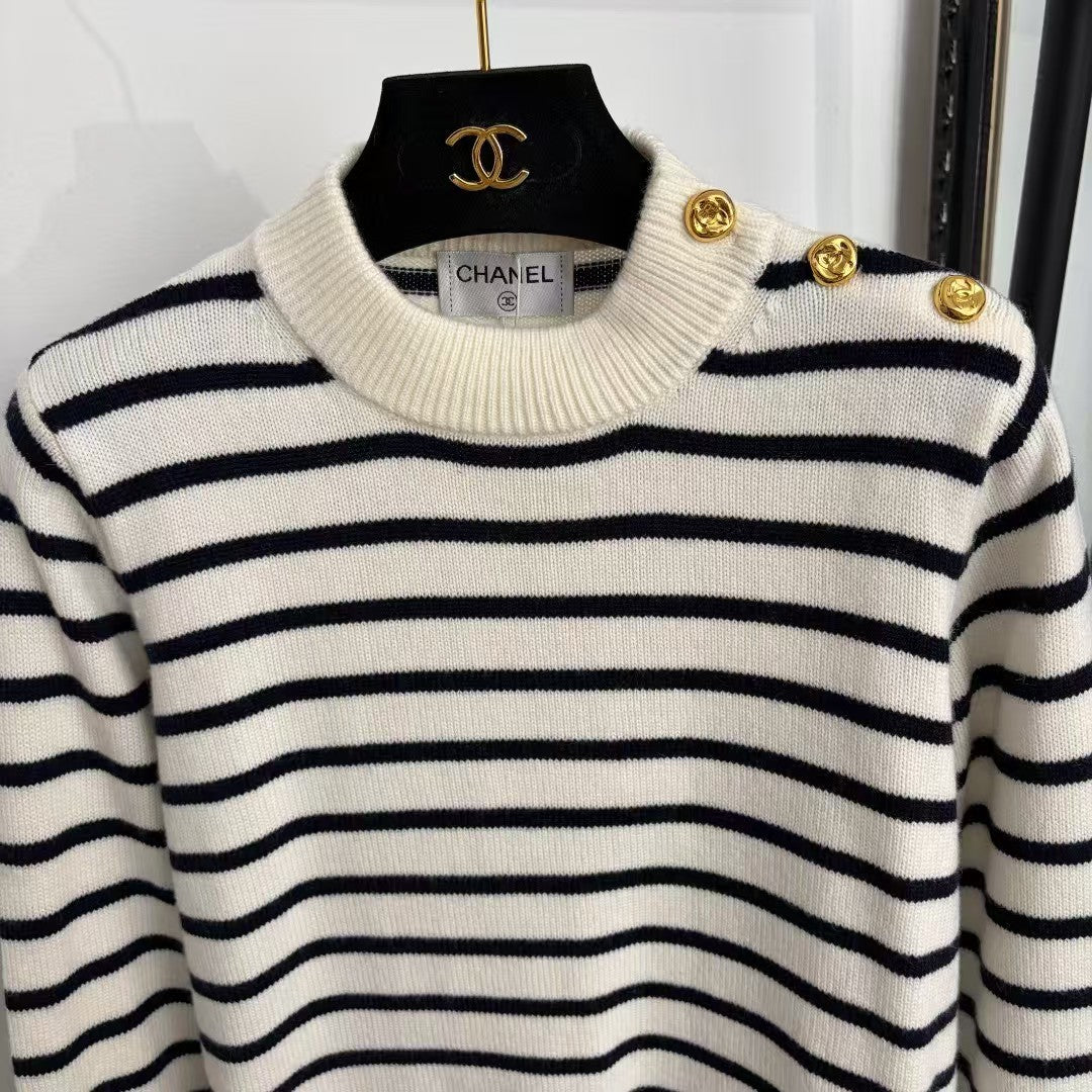 26FW New Striped Wool Knit Sweater