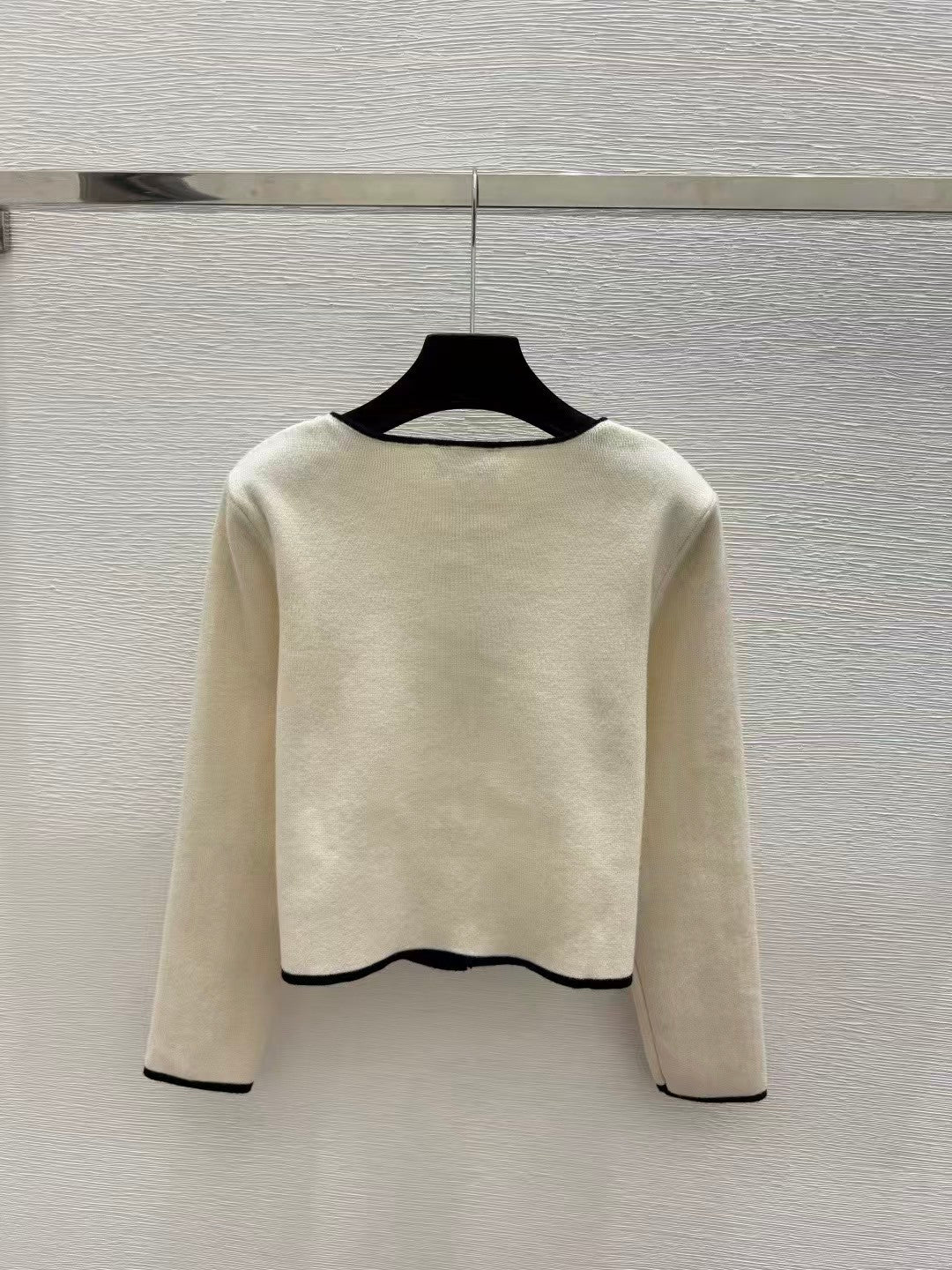 26FW New Minimalist Color-Block Knit Cardigan