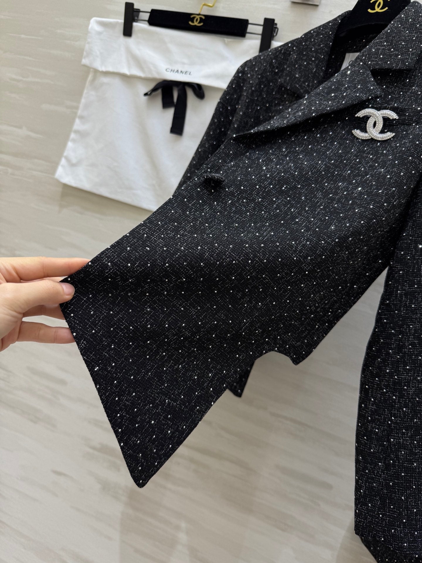 Wool tweed suit