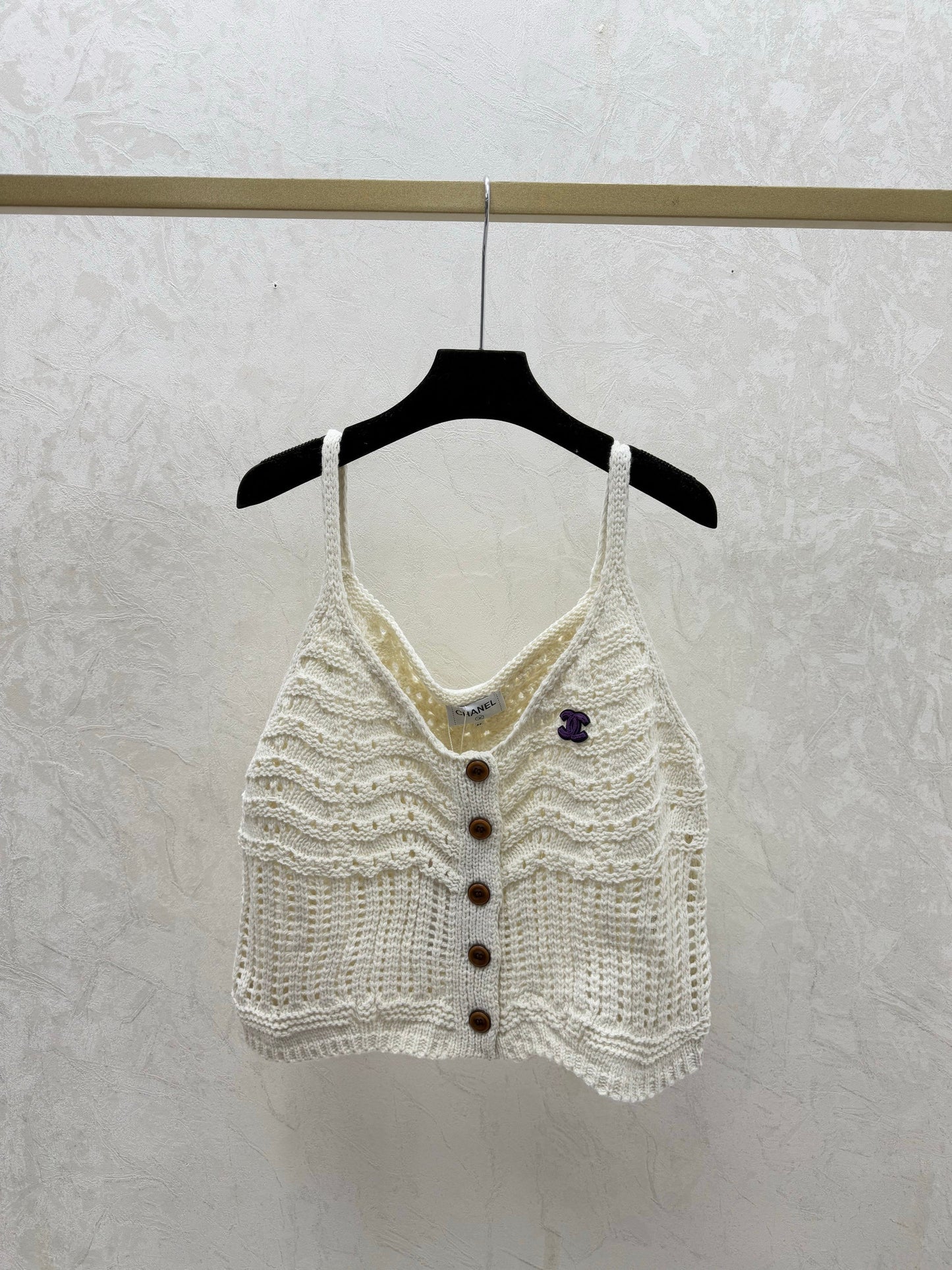 New openwork knit camisole