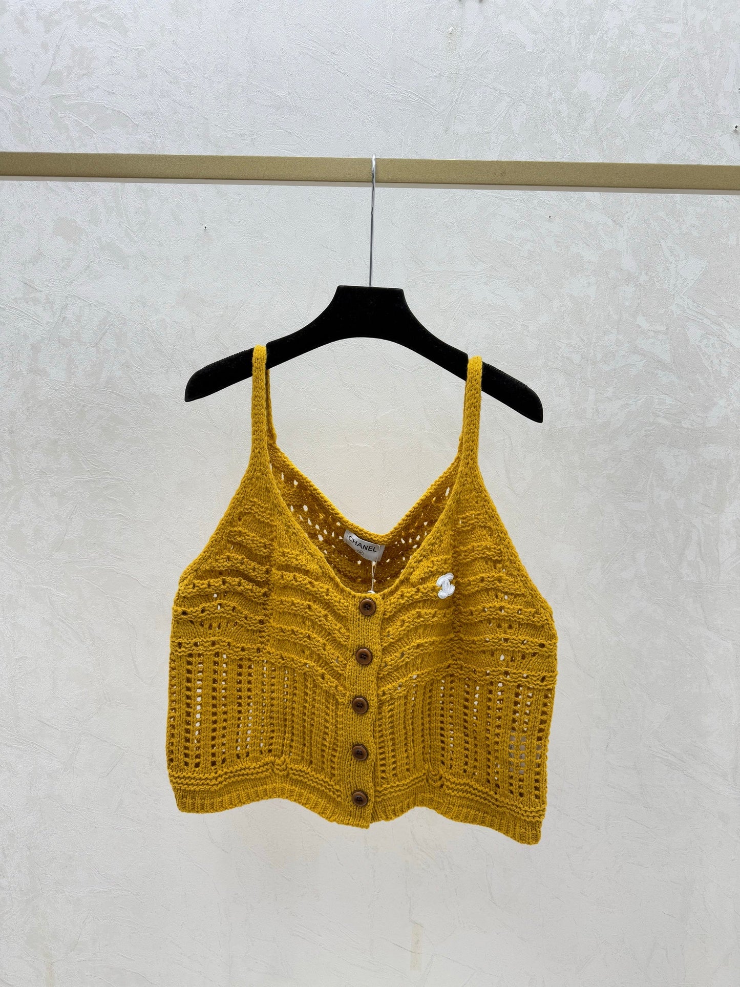 New openwork knit camisole