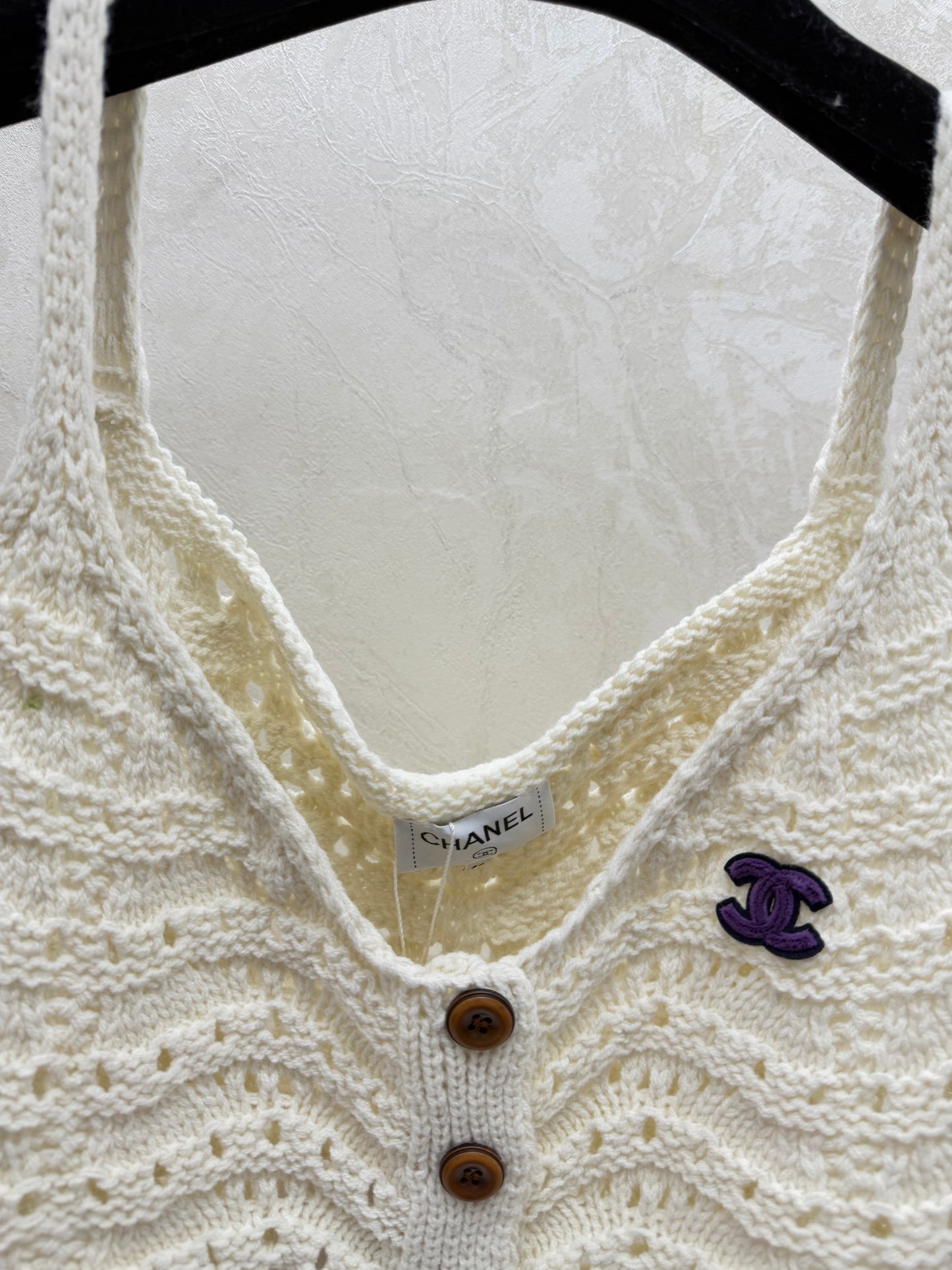 New openwork knit camisole