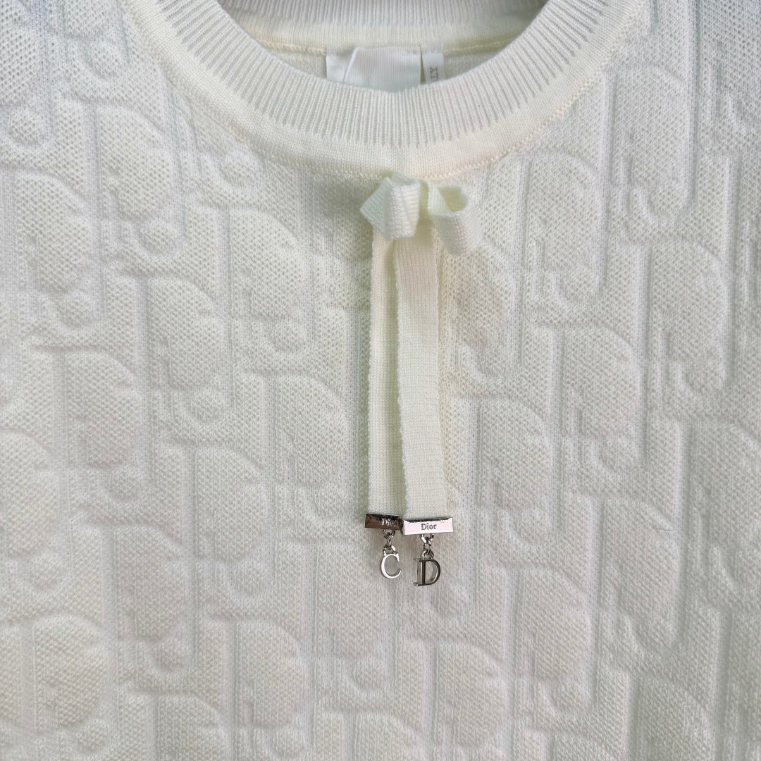 2026 New Knitted Short-Sleeved Top