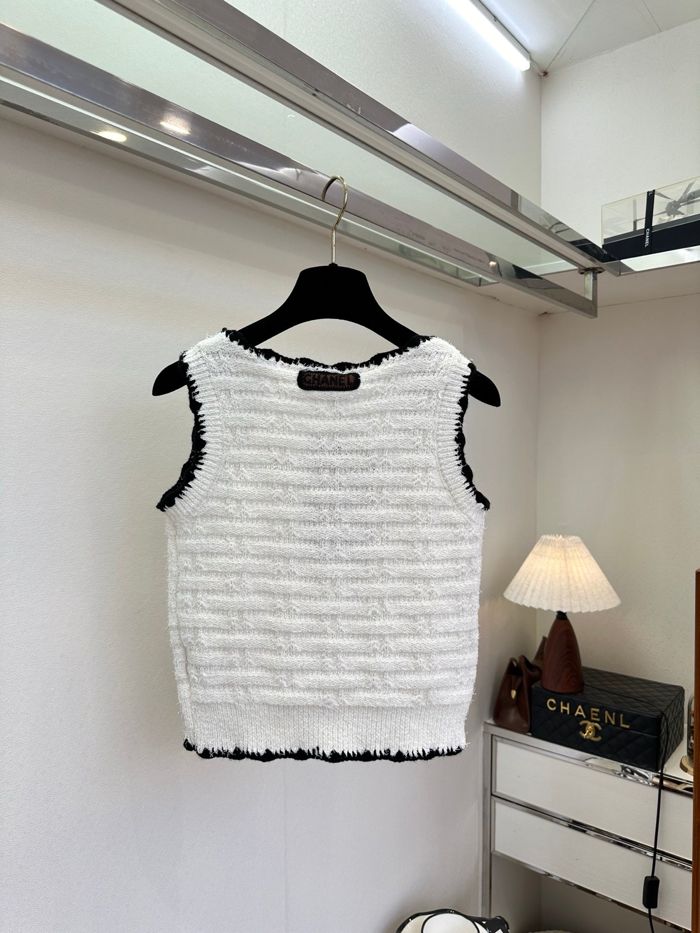 26 New Black Trim Vest