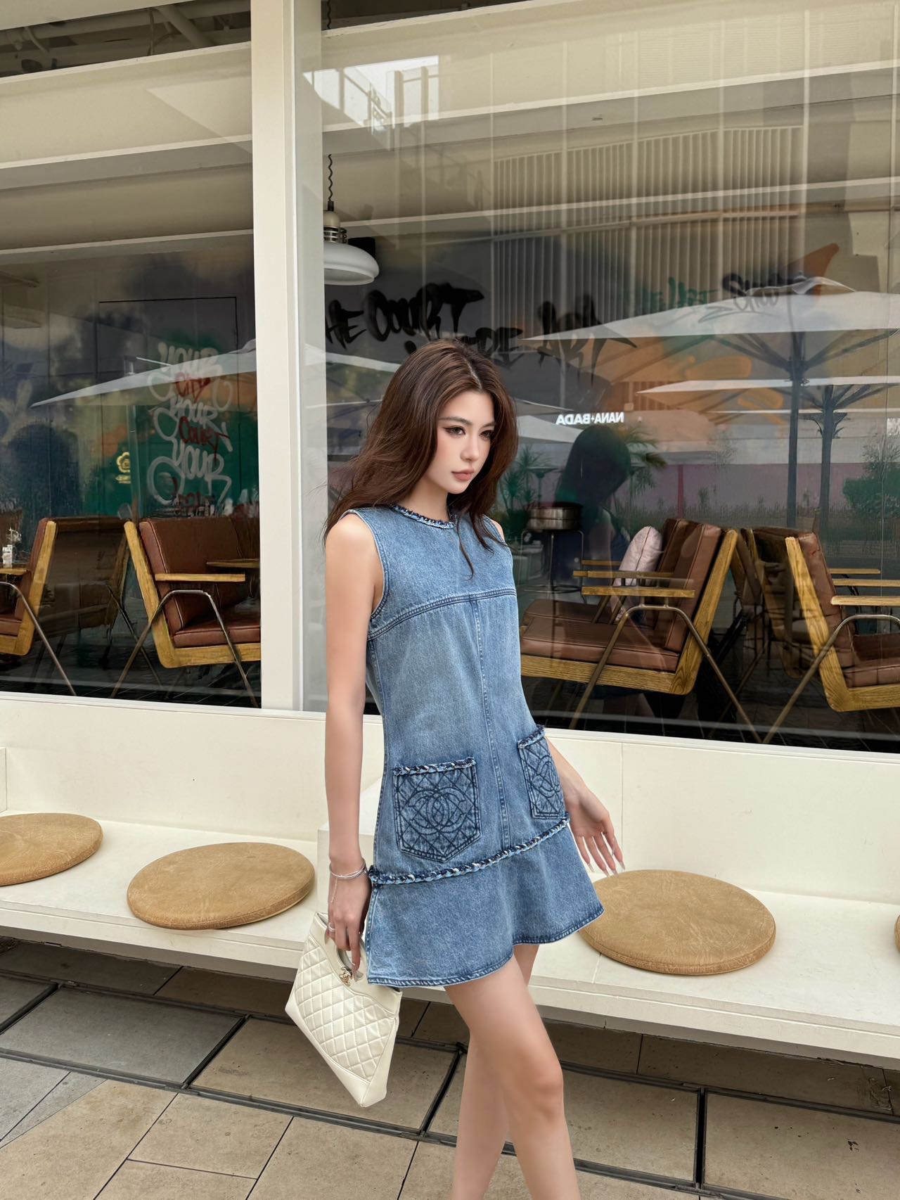 26 Retro Denim Vest Dress