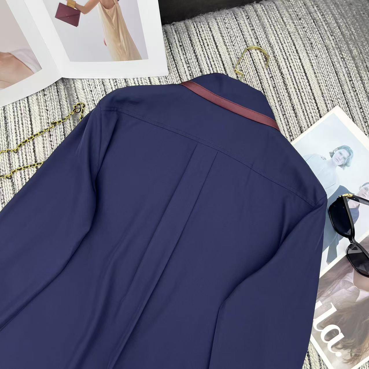 26 New Color-Block Lapel Jacket
