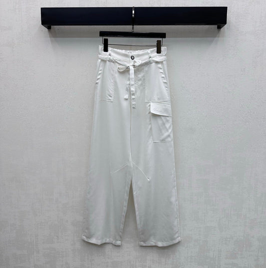 26. Straight-Leg Trousers with Drawstring Waist
