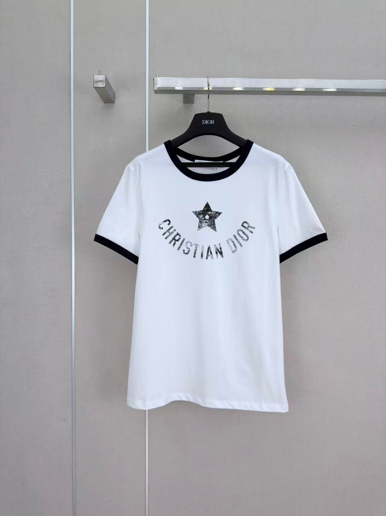 26SS Printed Color Block T-shirt