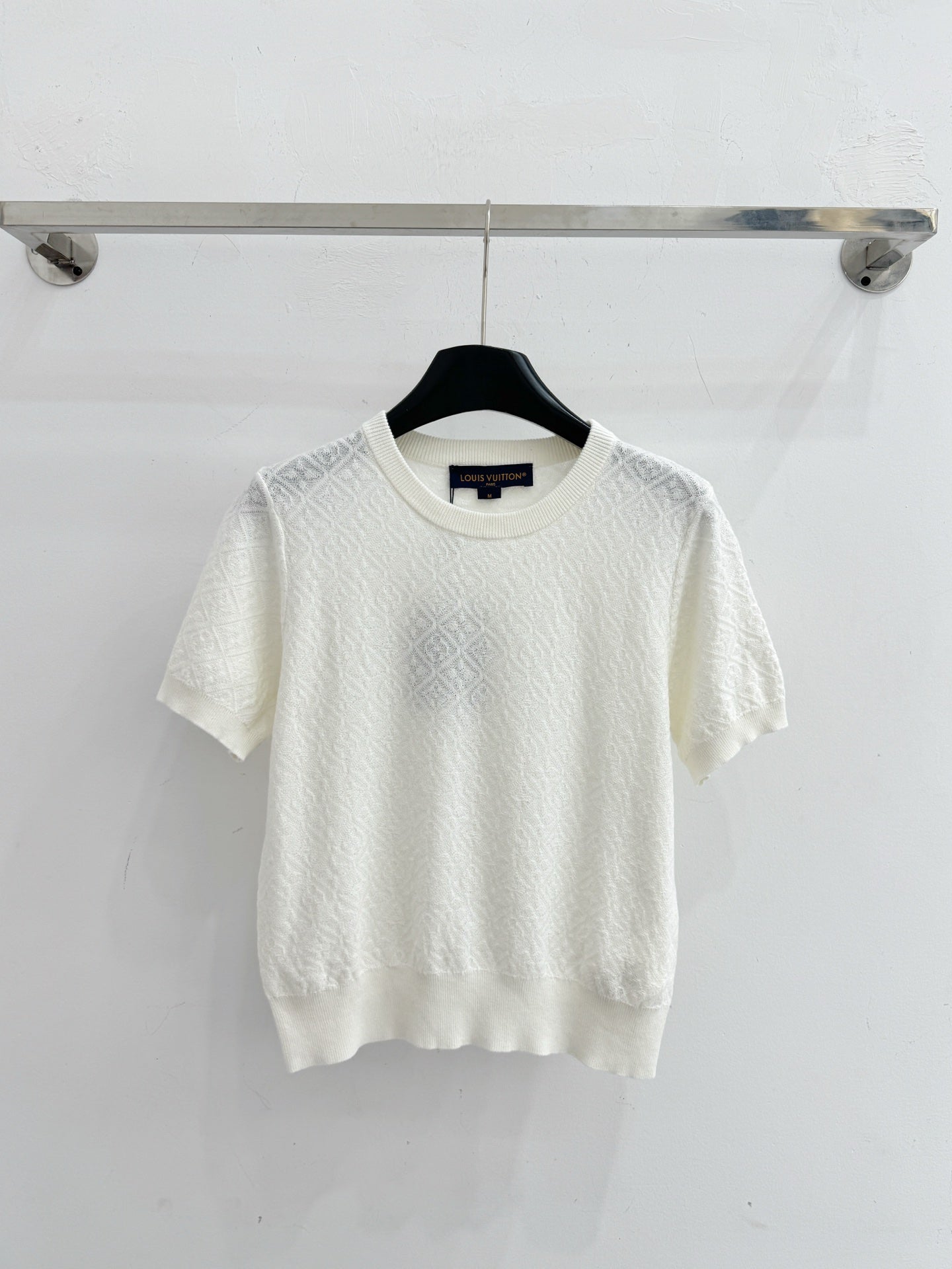 26SS Simple Diamond Jacquard T-shirt