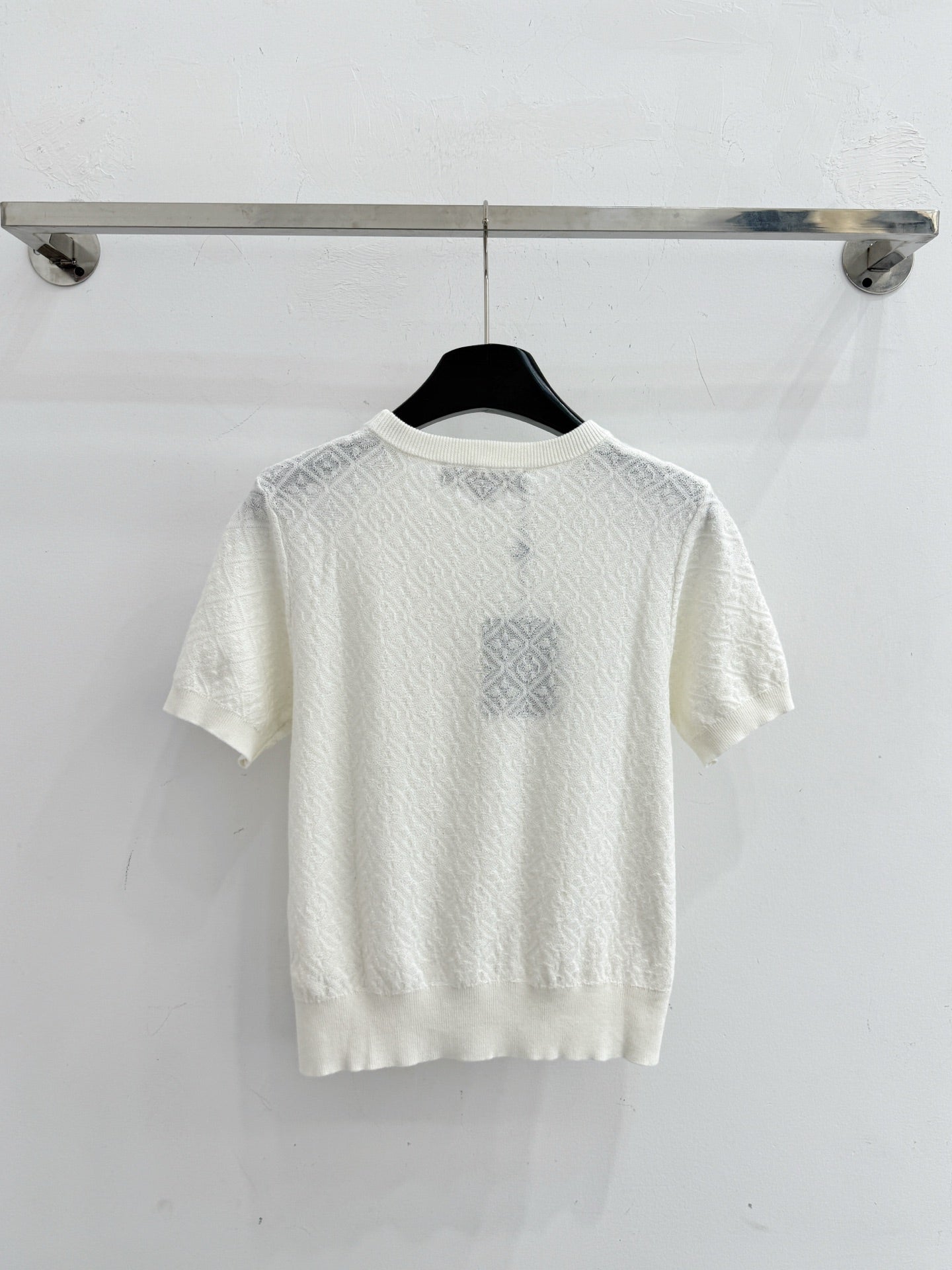 26SS Simple Diamond Jacquard T-shirt