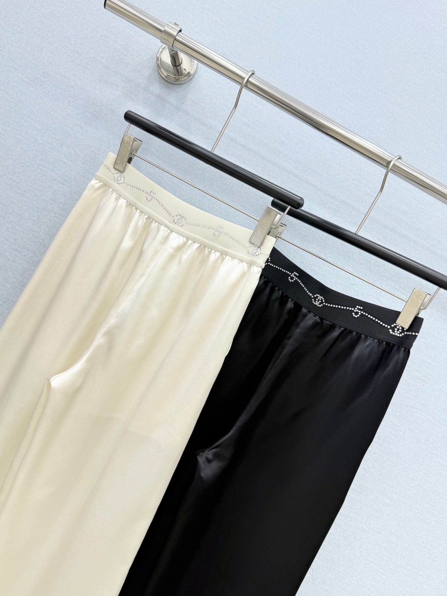 26 New Style Casual Pants with Rhinestone Patchwork