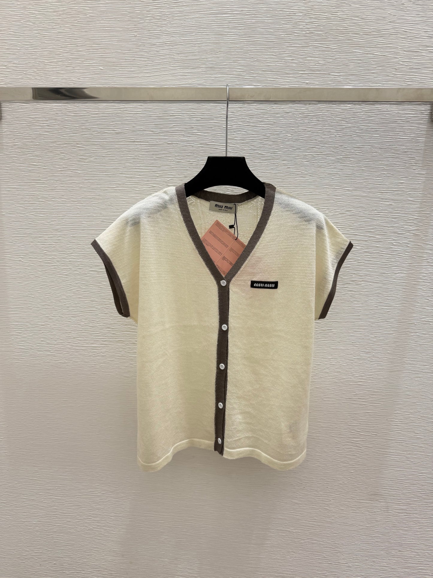 26 New Color-Block Short-Sleeve Cardigan