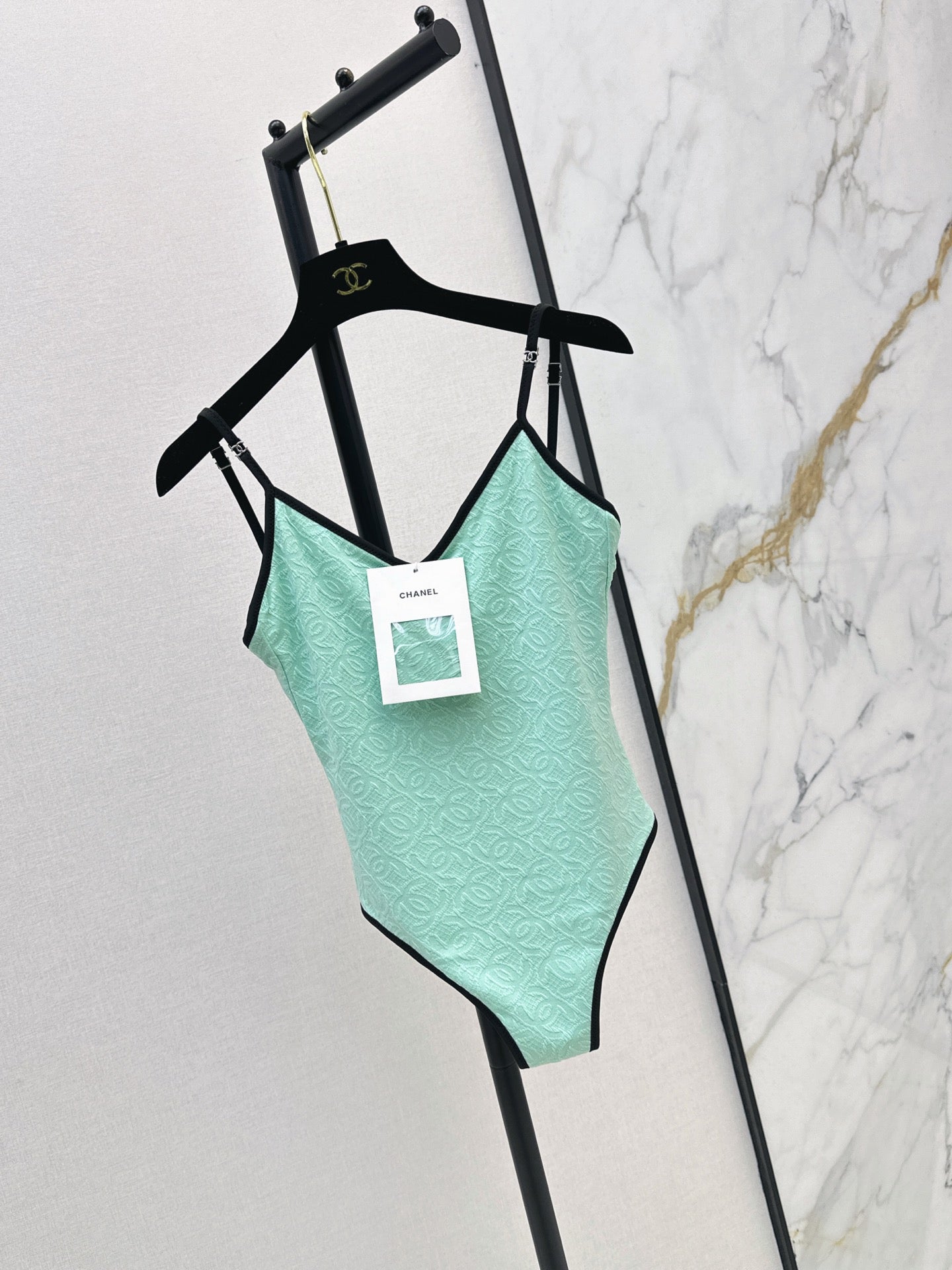 26 New 3D Camellia-Embellished Halter One-Piece Swimsuit