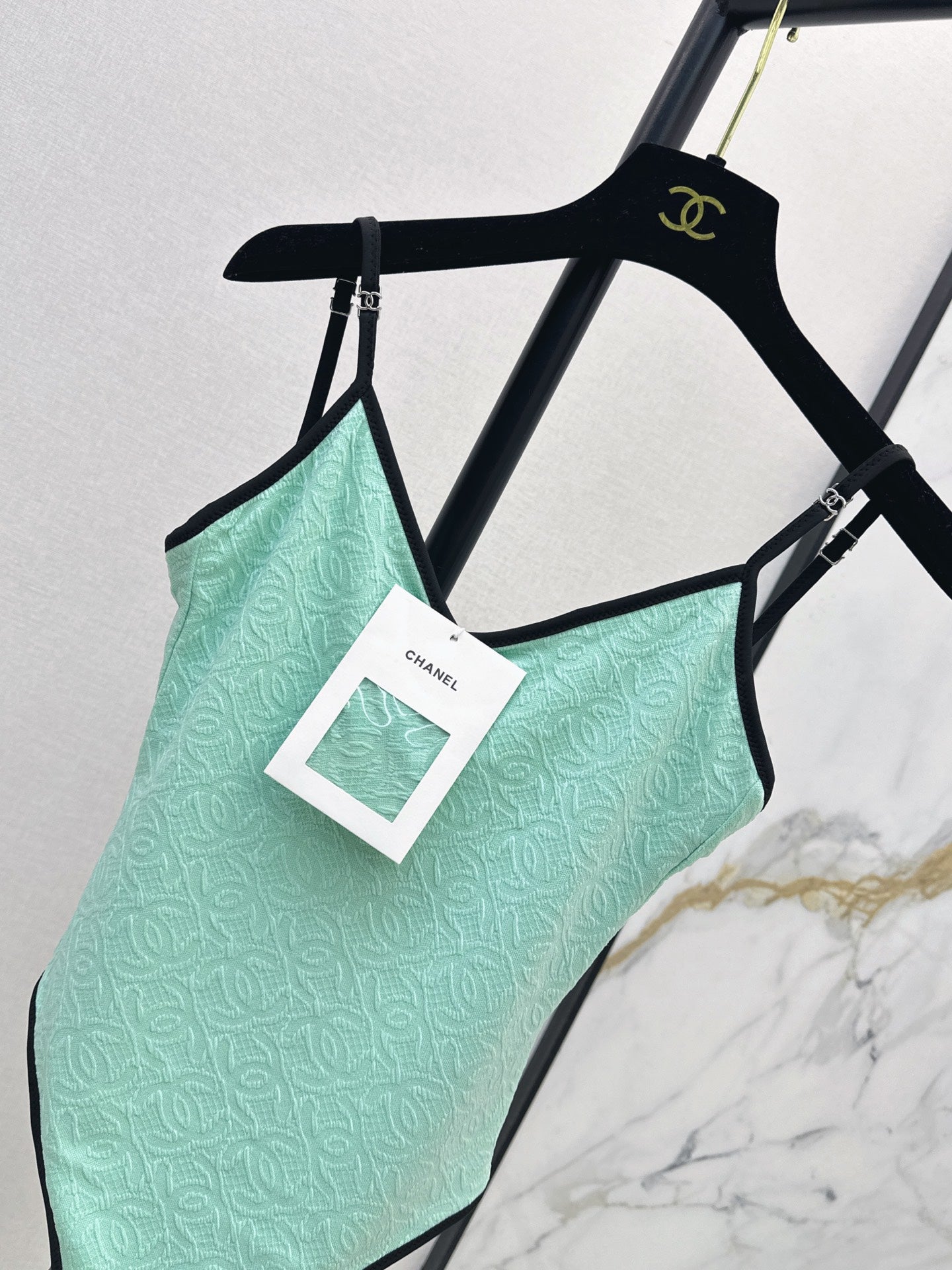 26 New 3D Camellia-Embellished Halter One-Piece Swimsuit