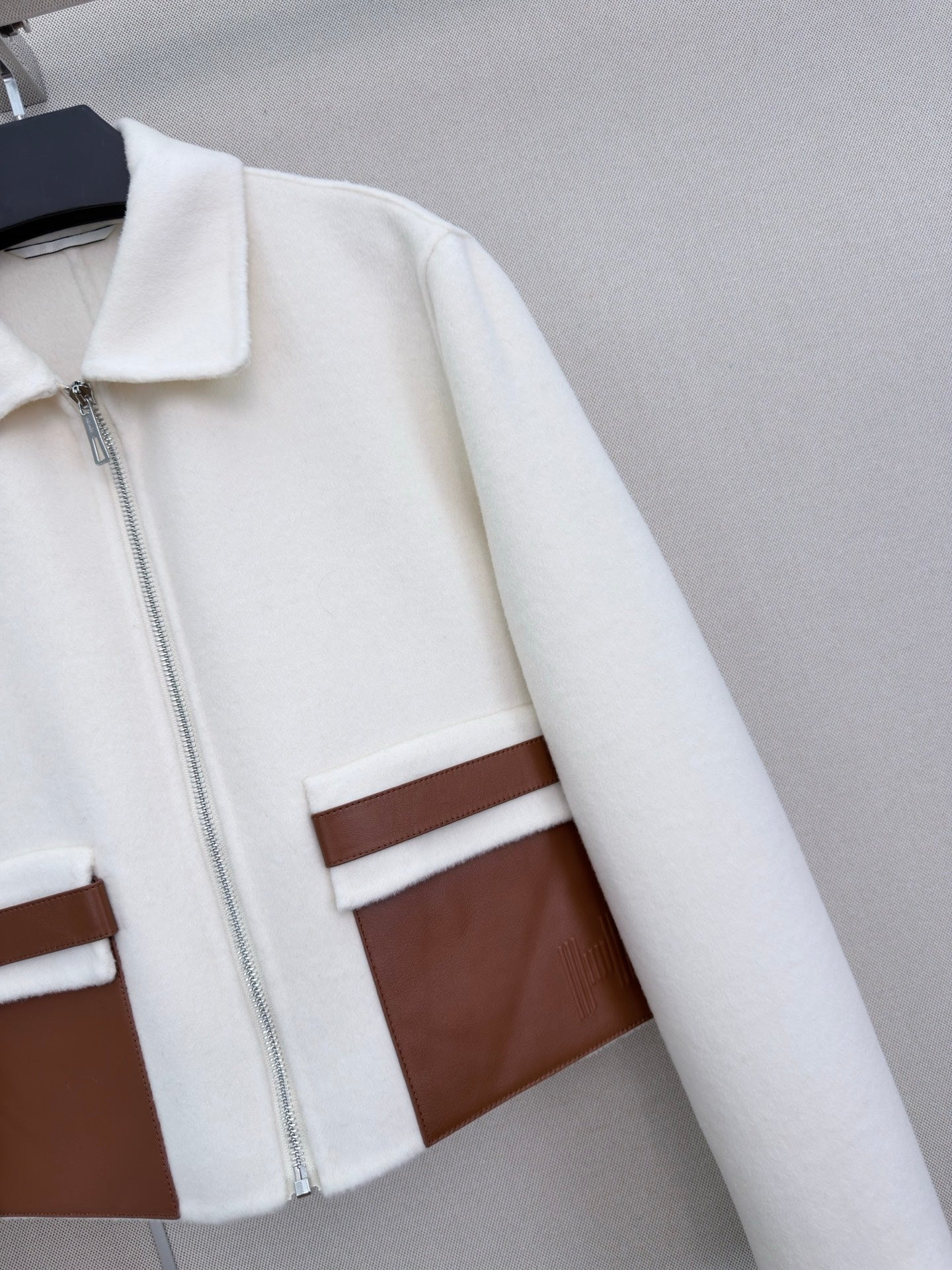 26 New Double-Faced Cashmere Coat with Lapel Collar