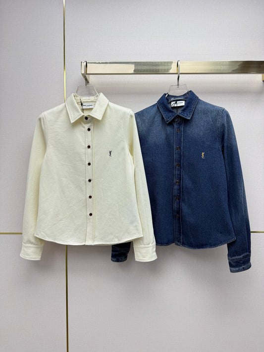 26 New Letter-Embroidered Denim Jacket