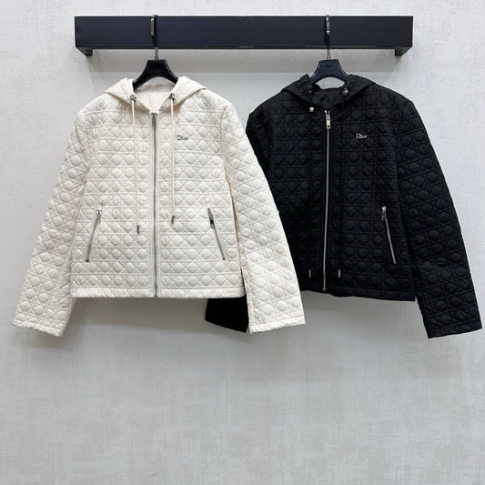 26 New Hooded Diamond-Quilted Padded Jacket