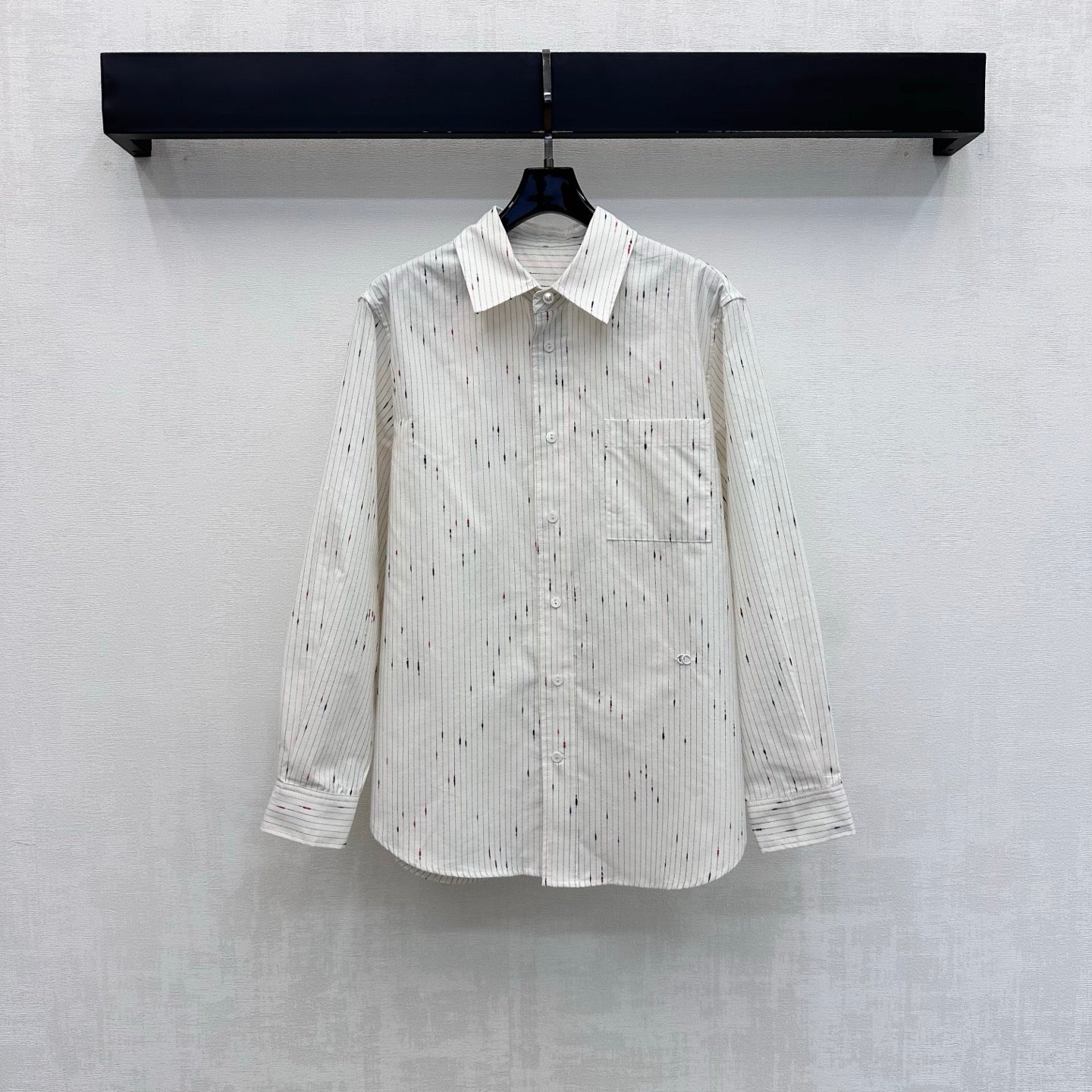 26 New Embroidered Striped Shirt
