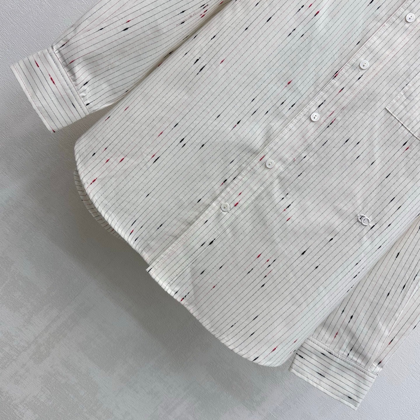 26 New Embroidered Striped Shirt