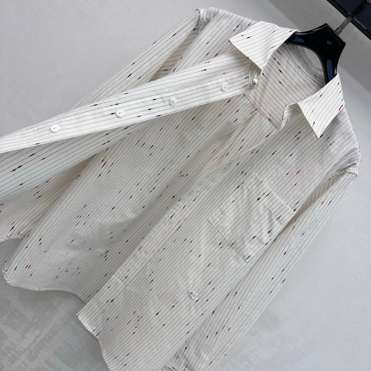 26 New Embroidered Striped Shirt