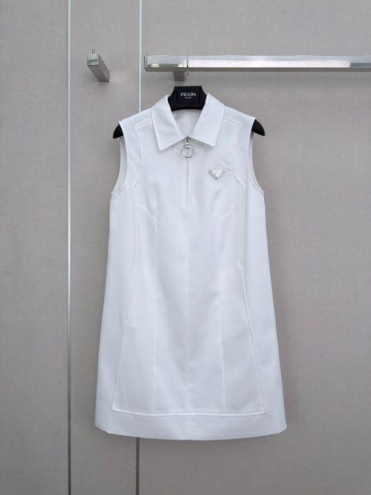 26 New Sleeveless Collared Dress