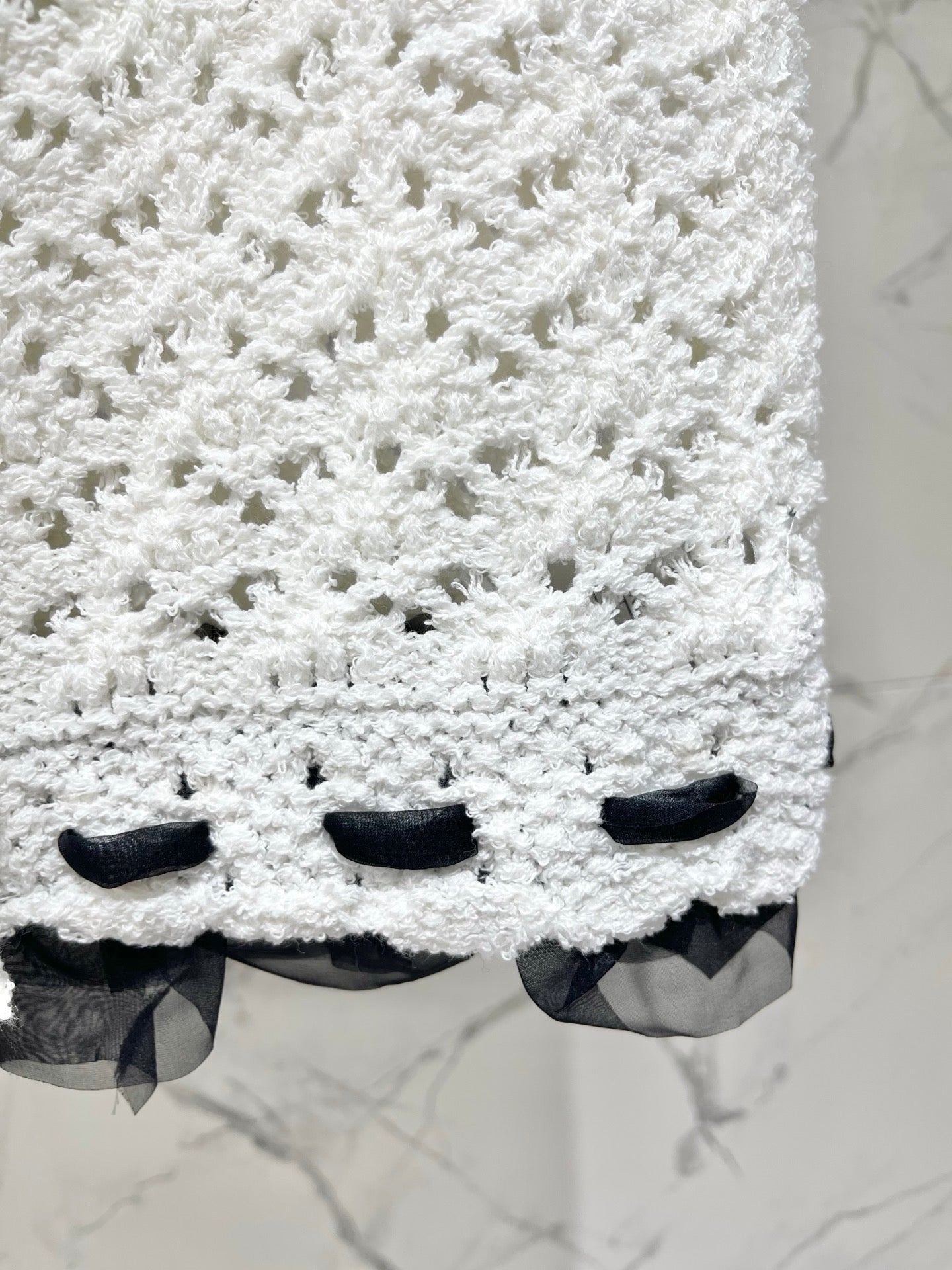 26FW New Lace Hollow-Out Knitted Camisole