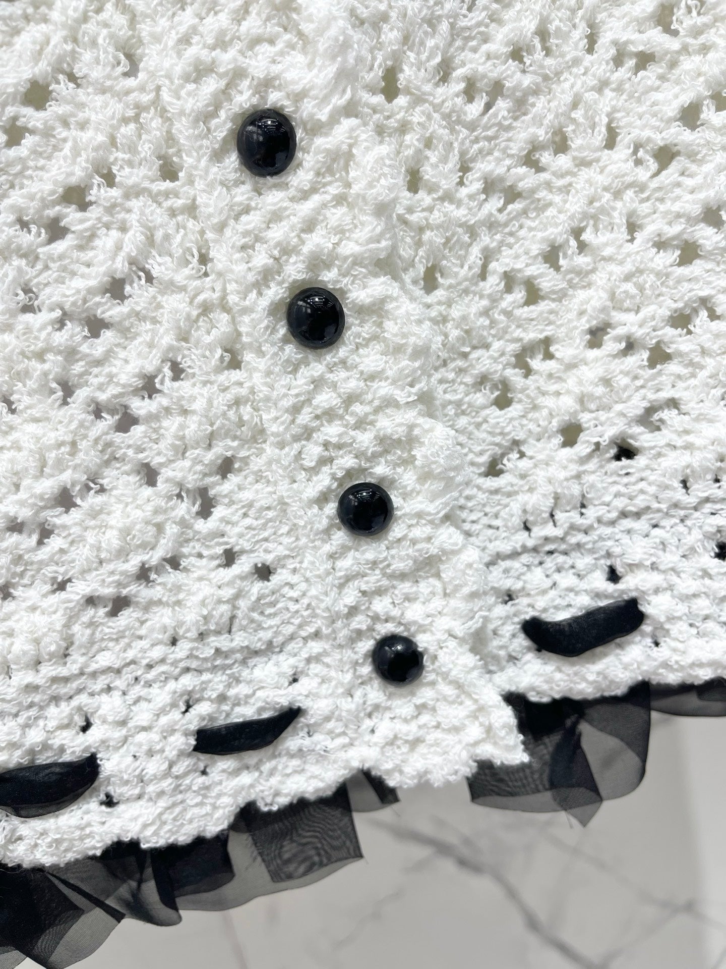 26FW New Lace Hollow-Out Knitted Camisole