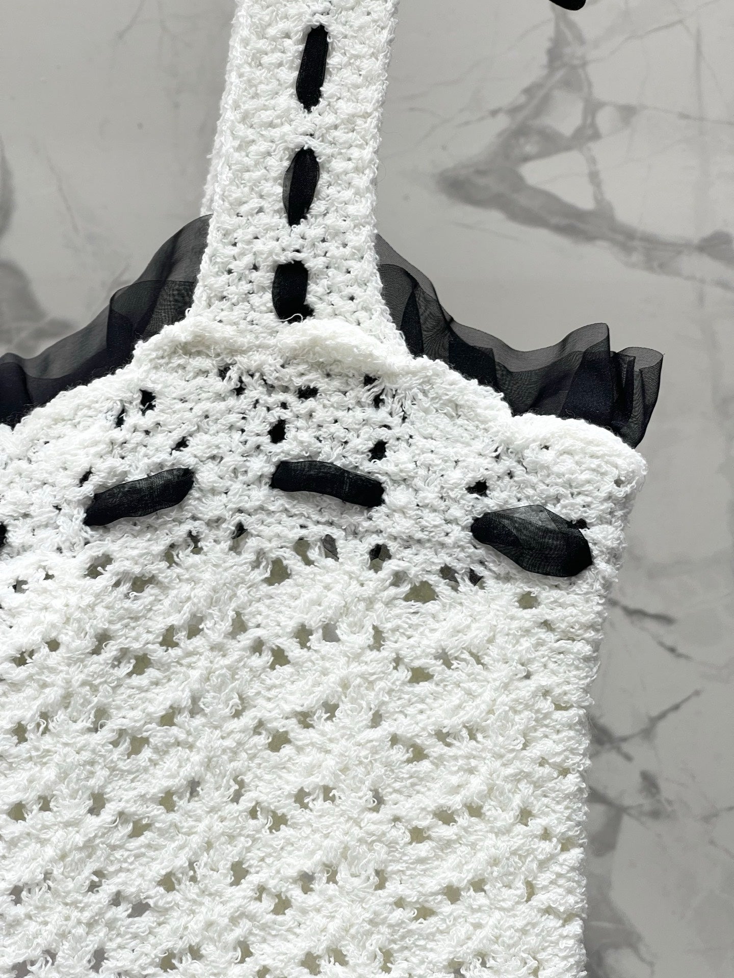 26FW New Lace Hollow-Out Knitted Camisole